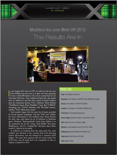 CPU Mag -- Modders-Inc Mod-Off-2013