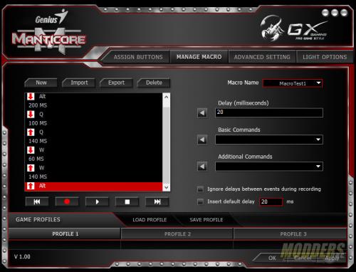 GX Gaming Manticore Software Macros