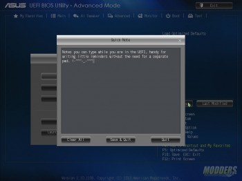 UEFI Notes Feature