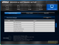 Software Disc Contents