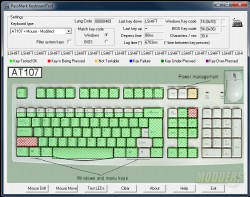 Key-press with PassMark Keyboard Test (Right shift)