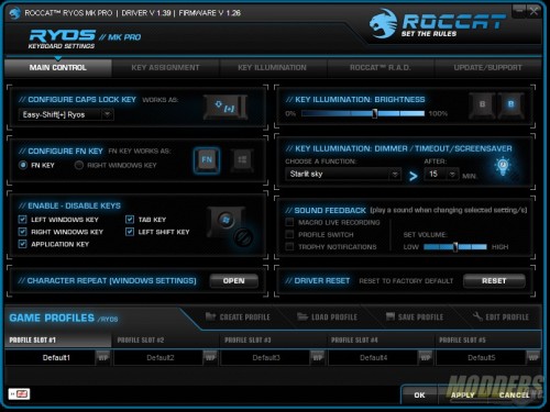 Roccat Ryos MK Pro Mechanical Keyboard Software