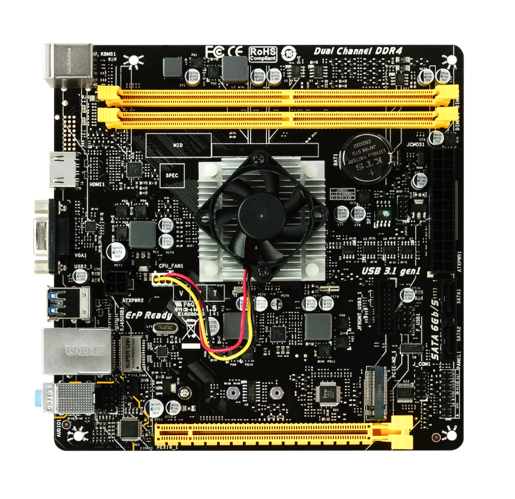 AMD A10N-8800E SoC Motherboard top view