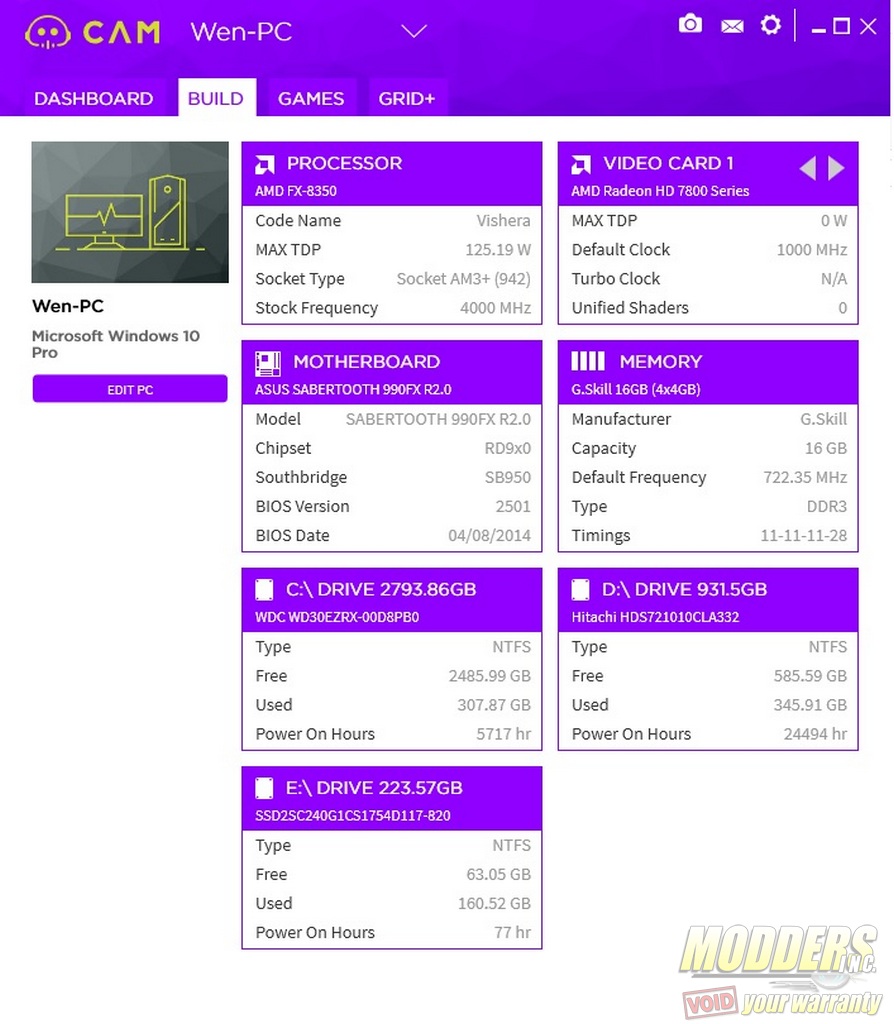 cam nzxt software build tab modders inc games monitoring pc