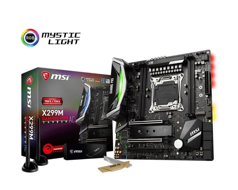 MSI Launches X299M Gaming Pro Carbon AC Motherboard - Modders Inc