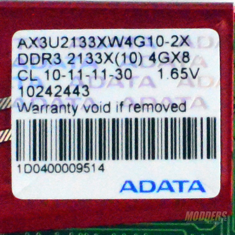 ADATA XPG DDR3 2133 Memory Kit