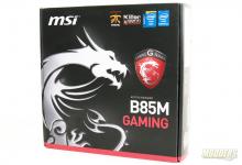 MSI B85M Gaming Motherboard Box