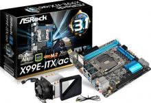 The World’s First and Only Mini-ITX Sized X99 Motherboard: ASRock’s X99E-ITX/ac ASRock, Motherboard, x99e-itx 1