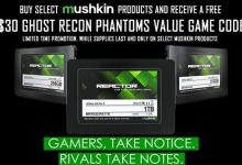 Mushkin Announces REACTOR Series Expansion with UBISOFT's Ghost Recon Phantoms giveaway, Mushkin, reactor, SSD, sweepstakes 2