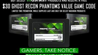 Mushkin Announces REACTOR Series Expansion with UBISOFT's Ghost Recon Phantoms giveaway, Mushkin, reactor, SSD, sweepstakes 2