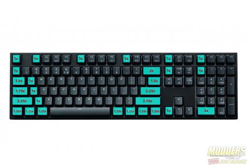 Cooler Master MasterKeys Pro L Keyboard Keycap sizes