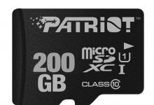 Patriot Offers Massive 200GB Storage on a Tiny microSDXC Package 200gb, class 10, microsd, SDXC, Storage, uhs-1 3