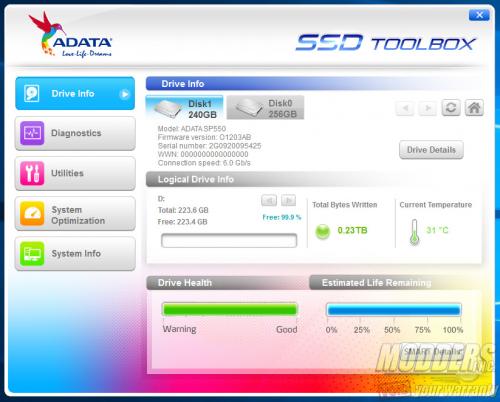 ADATA SSD Toolbox