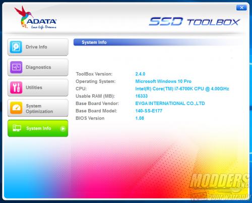 ADATA SSD Toolbox