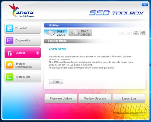 ADATA SSD Toolbox