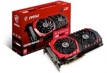 MSI Offers Up Four RX 480 Gaming Series Models with Twin Frozr VI Cooler Gaming, MSI, overclocked, Radeon, rx 480, twin frozr VI, video cards, vr 8