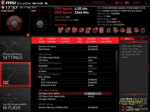 MSI Z170A MPOWER Gaming Titanium Review: Heavy Metal Magnificence ddr4, gaming titanium, mpower, MSI, overclock, skylake, z170 9