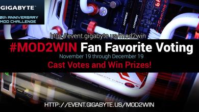 Gigabyte #Mod2Win Fan Favorite Voting Begins Gigabyte, mod2win, voting 16