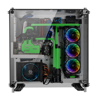 More RGB from Thermaltake as Pacific W4 CPU Block and Riing Plus 12 Fans Launched cpu block, Fans, pacific w4, radiator, rgb, Thermaltake, tt premium, watercooling 3