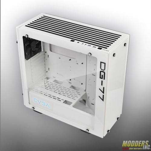 EVGA DG-77 Alpine White Midtower Review Case, EVGA, Gaming, midtower, tempered glass, vertical GPU, white 3