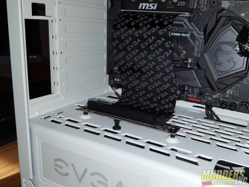 EVGA DG-77 Alpine White Midtower Review Case, EVGA, Gaming, midtower, tempered glass, vertical GPU, white 15