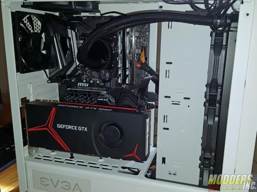 EVGA DG-77 Alpine White Midtower Review Case, EVGA, Gaming, midtower, tempered glass, vertical GPU, white 14