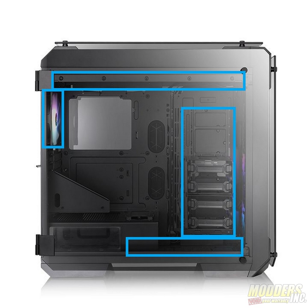 Thermaltake View 71 ARGB, ATX, tempered glass, Thermaltake, Water Cooling 6