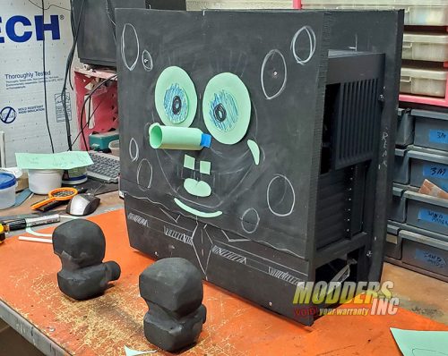 SpongeBob PC Case Mod Case Mod, Custom Case Mod, EVGA, spongebob 2