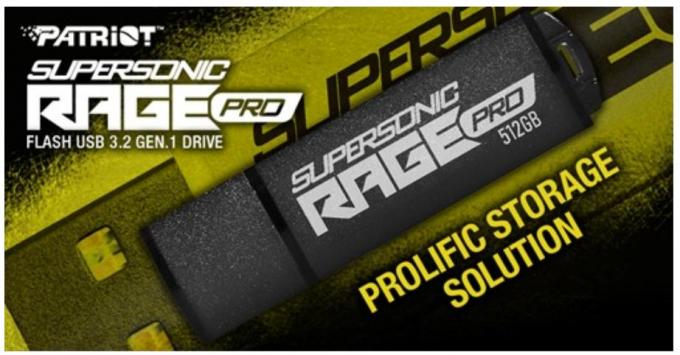 Patriot Supersonic Rage Pro USB 3.2 Flash Drive