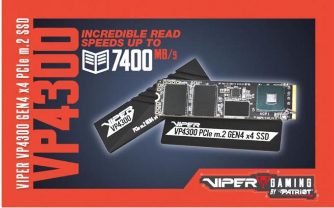 NEW VIPER VP4300 PCIe Gen4 x4 M.2 2280 SSD m.2, Patriot, PCIE, SSD, viper 2