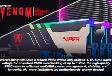 VIPER Gaming Launches New VIPER VENOM RGB and non-RGB DDR5 Performance Memory Kits DDR5, Memory, Patriot, Viper RGB, viper venom 3