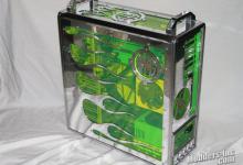 Green Flame Case Mod by Tazz