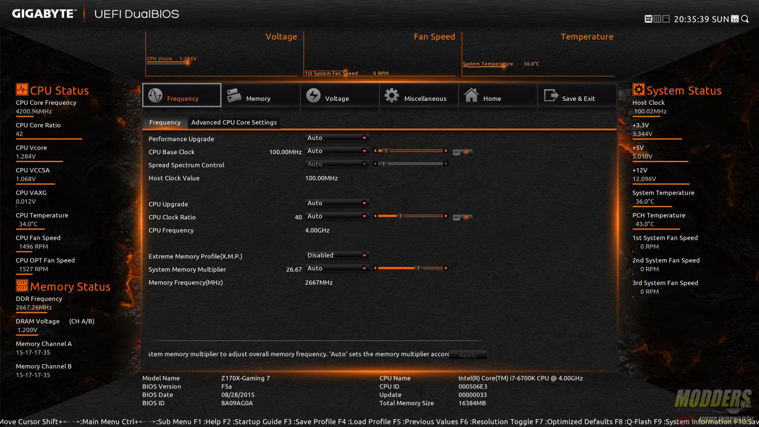 Gigabyte gaming x bios