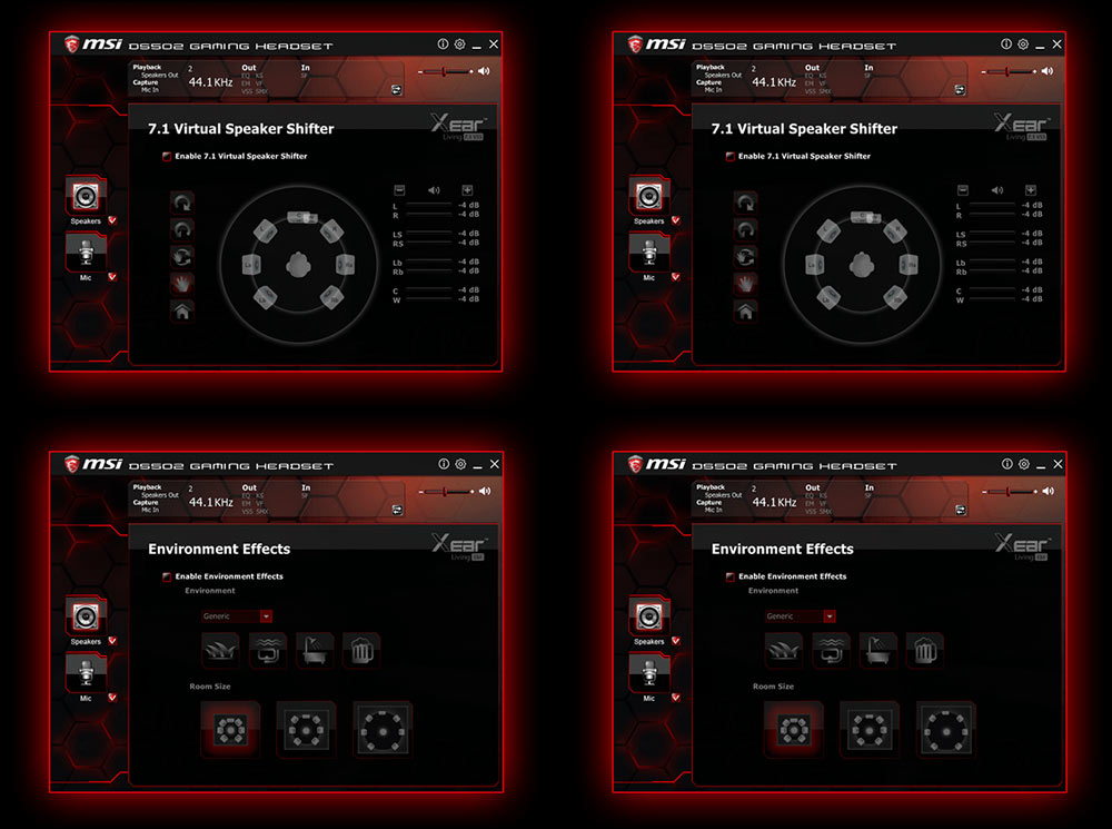 Msi driver. 7.1 Virtual Speaker Shifter. MSI ds502 приложение. MSI 7.1 звук. Virtual Speaker Shifter 7.1 настройка.