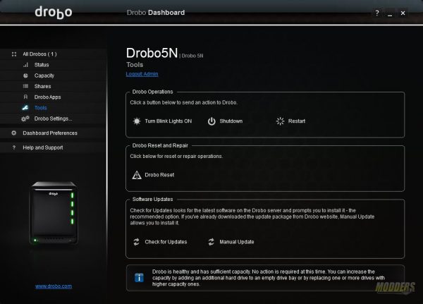 win10 drobo dashboard not able to mount