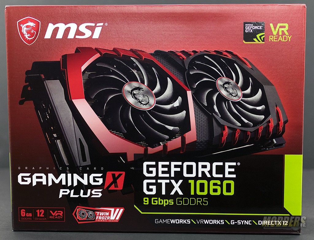 MSI GeForce GTX 1060 GAMING X PLUS Review - Modders Inc